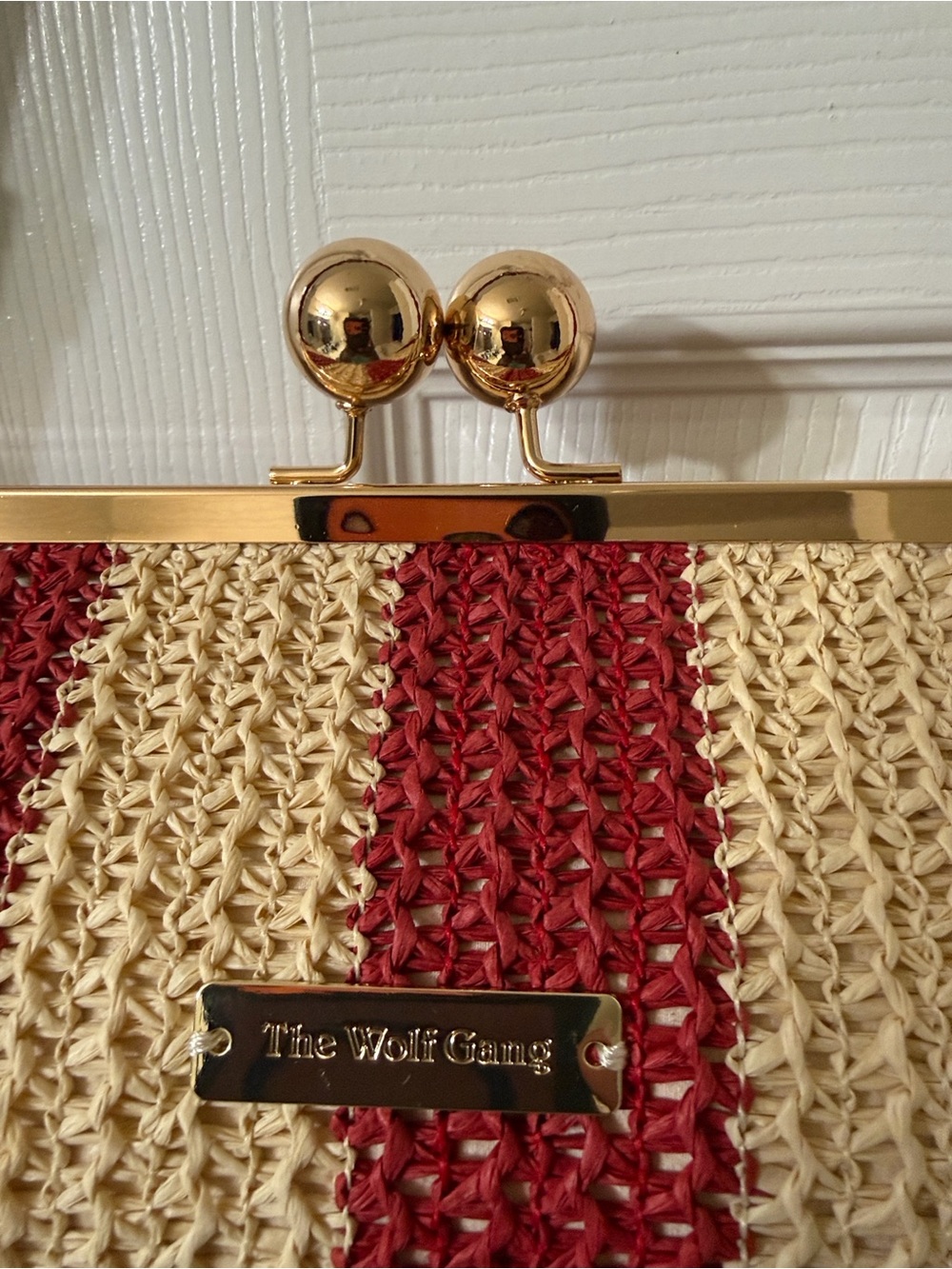 The Wolf Gang Red and Beige Shoulder Bag.NWT - Picture 13 of 14